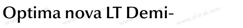 Optima nova LT Demi字体转换 Optima nova LT Demi字体转换